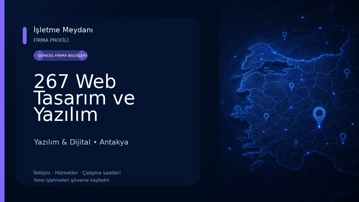 267 Web Tasarım ve Yazılım Yazılım & Dijital