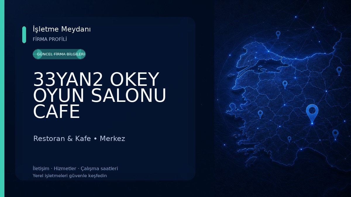 33YAN2 OKEY OYUN SALONU CAFE 