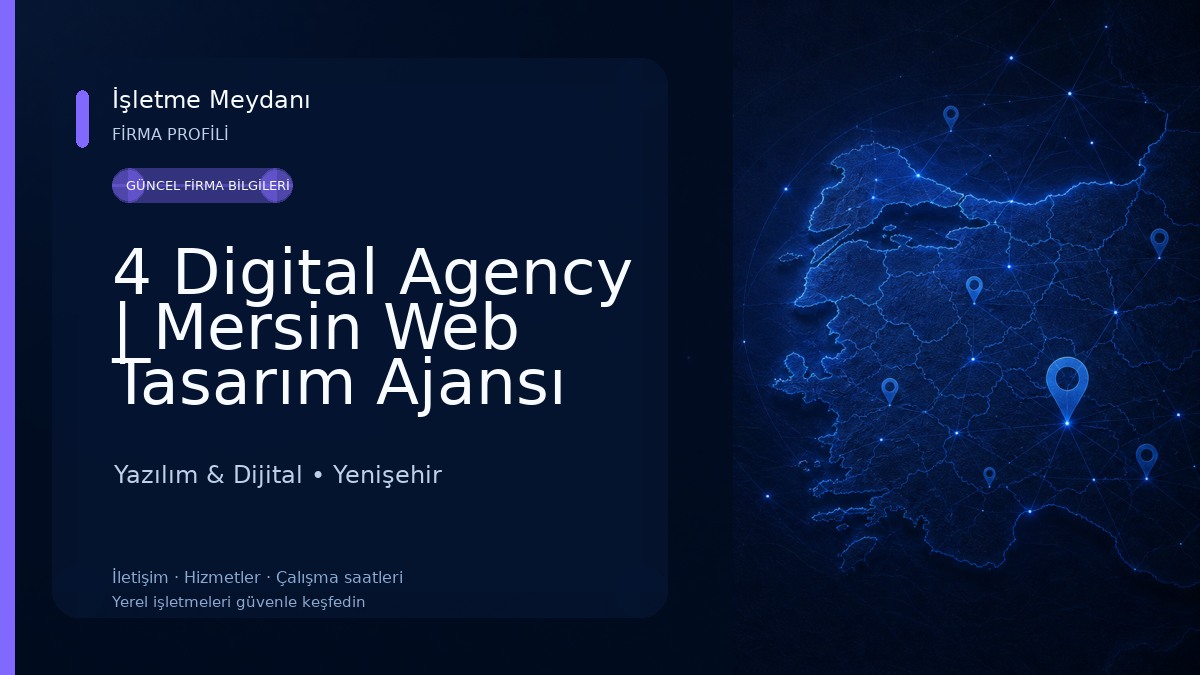 4 Digital Agency | Mersin Web Tasarım Ajansı E-Ticaret & Danışmanlık Yazılım & Dijital
