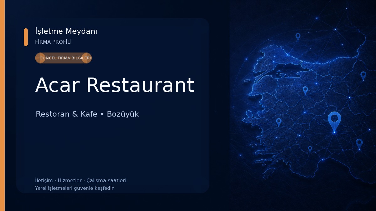 Acar Restaurant Restoran & Kafe