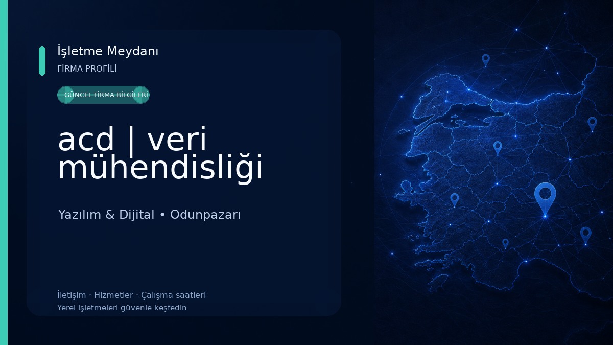 acd | veri mühendisliği Yazılım & Dijital