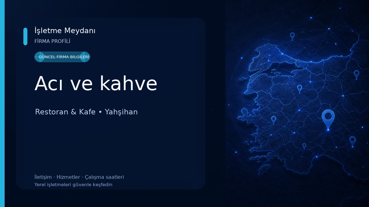 Acı ve kahve Restoran & Kafe