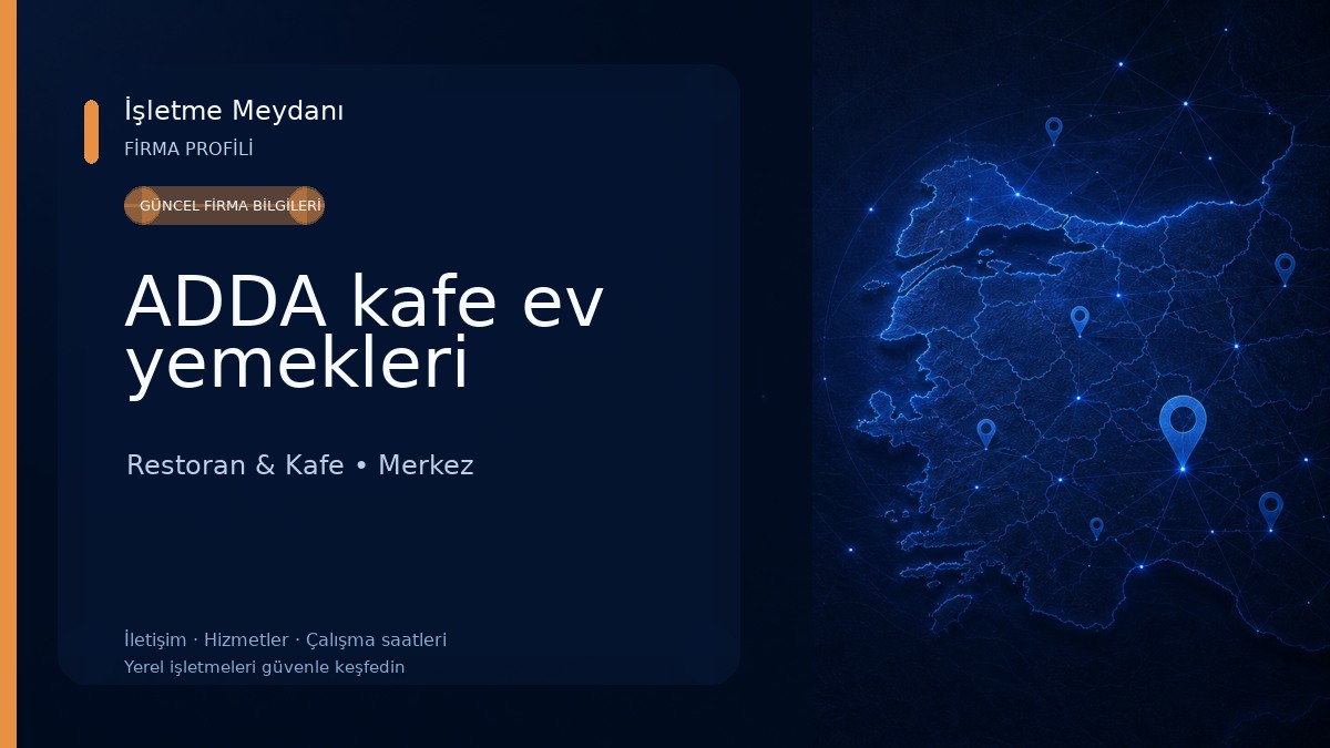 ADDA kafe ev yemekleri Restoran & Kafe
