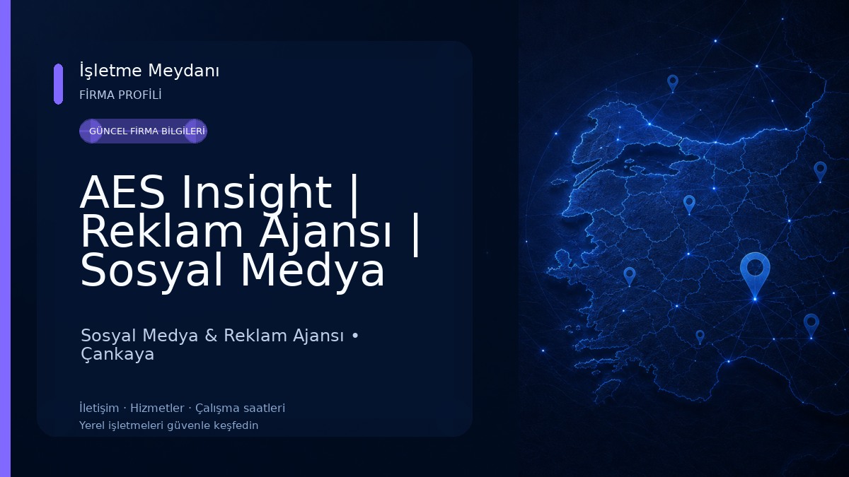 AES Insight | Reklam Ajansı | Sosyal Medya Yönetimi Sosyal Medya & Reklam Ajansı