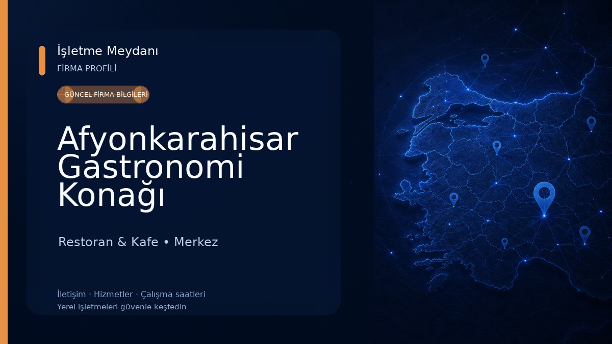 Afyonkarahisar Gastronomi Konağı Restoran & Kafe