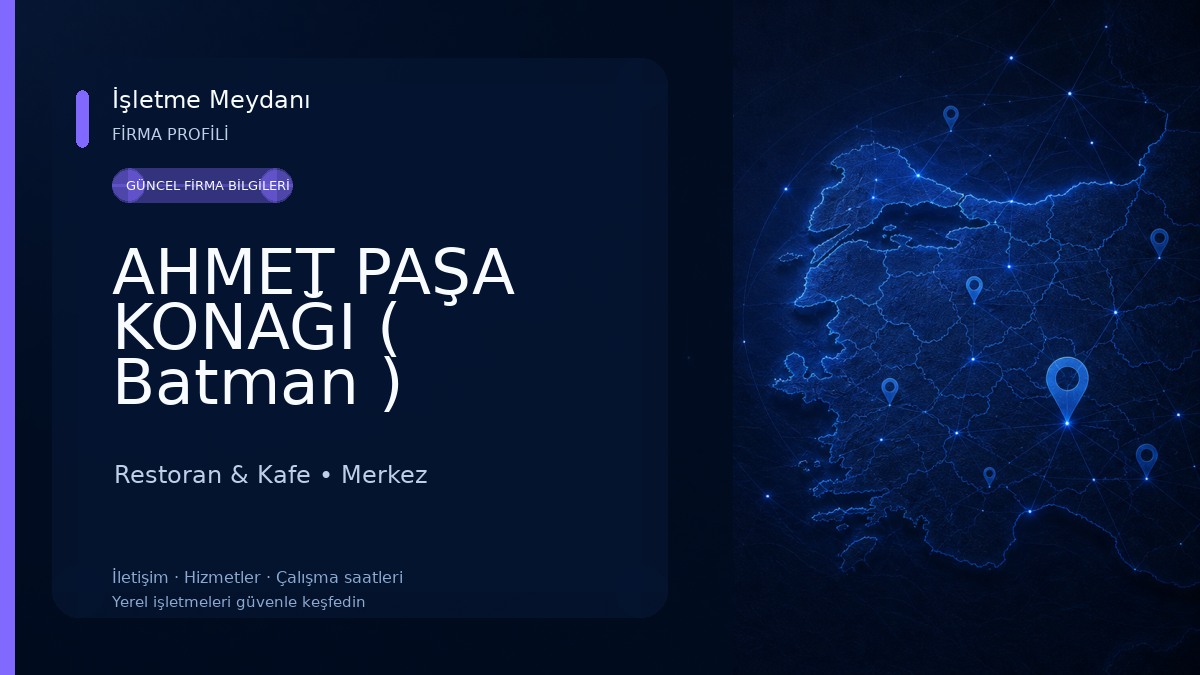 AHMET PAŞA KONAĞI ( Batman ) Restoran & Kafe