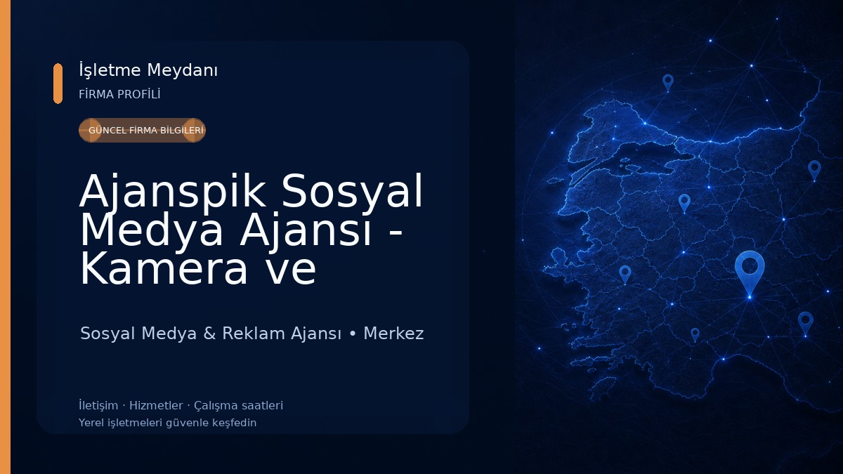 Ajanspik Sosyal Medya Ajansı - Kamera ve Drone Çekimi - Dijital Pazarlama - E-ticaret Danışmanlığı Sosyal Medya & Reklam Ajansı