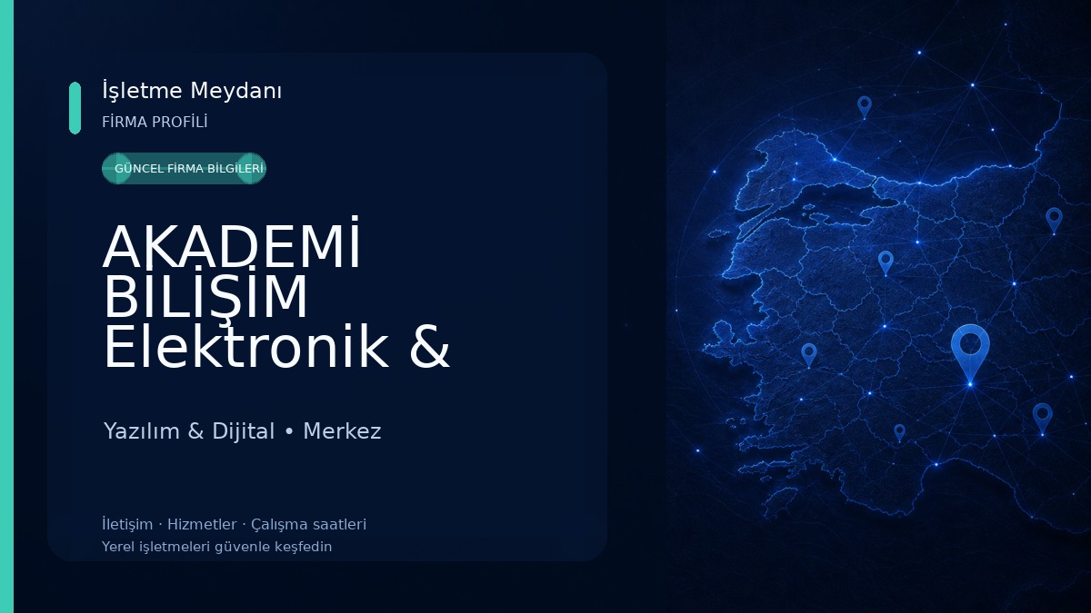 AKADEMİ BİLİŞİM Elektronik & Bilgisayar & Güvenlik - Kamera Sistemleri 