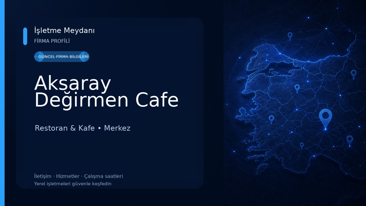 Aksaray Değirmen Cafe Restoran & Kafe