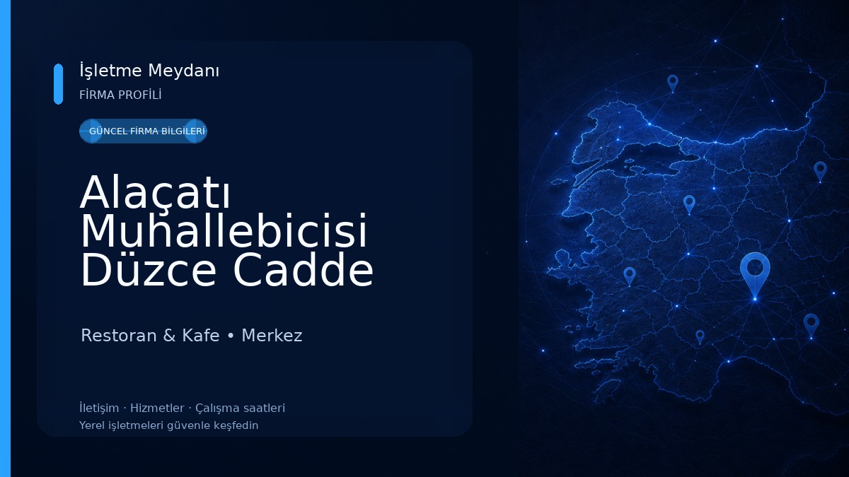 Alaçatı Muhallebicisi Düzce Cadde Restoran & Kafe