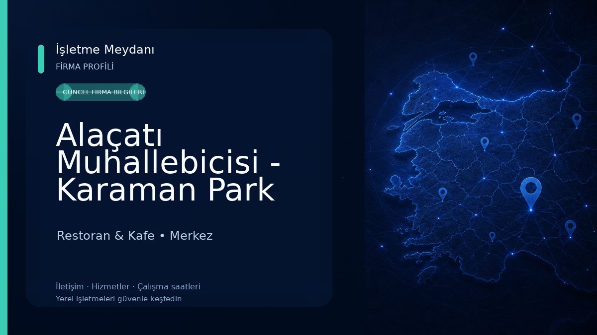 Alaçatı Muhallebicisi - Karaman Park AVM Restoran & Kafe