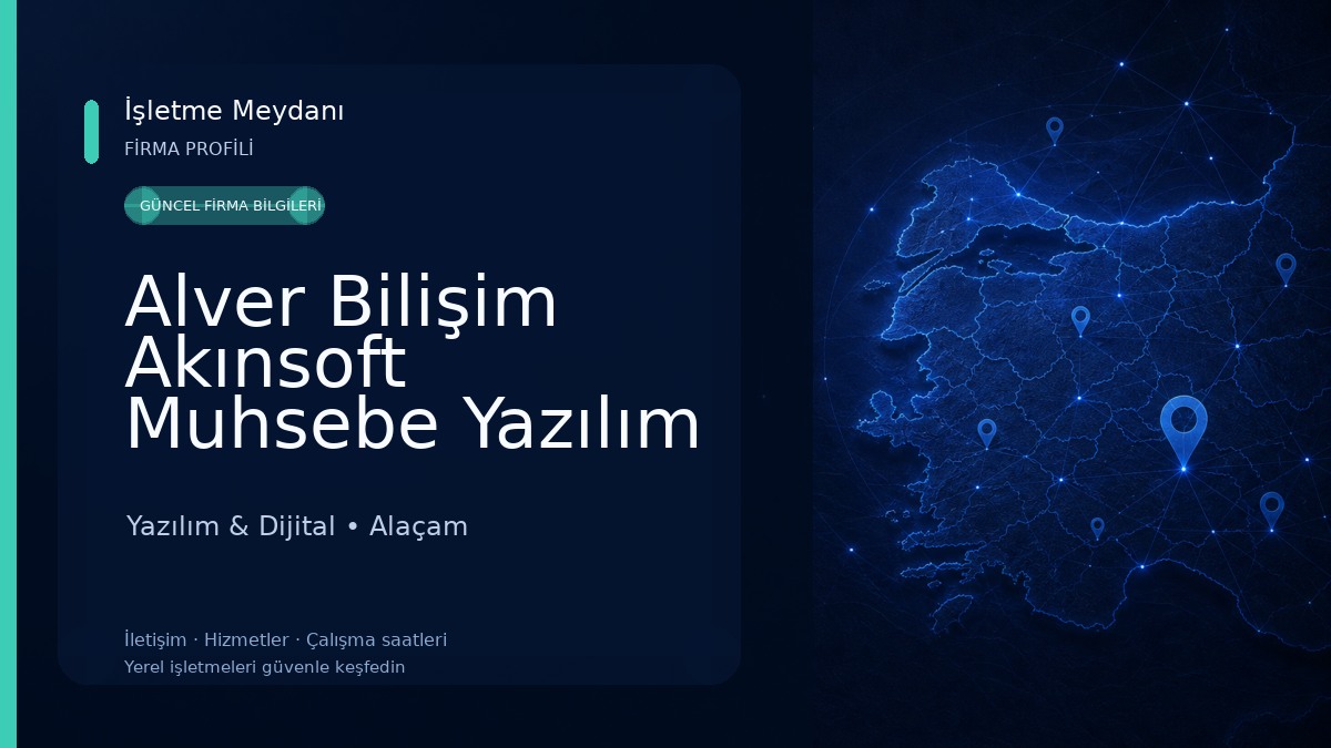 Alver Bilişim Akınsoft Muhsebe Yazılım 