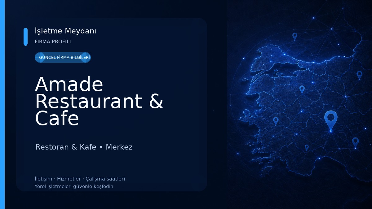 Amade Restaurant & Cafe Restoran & Kafe