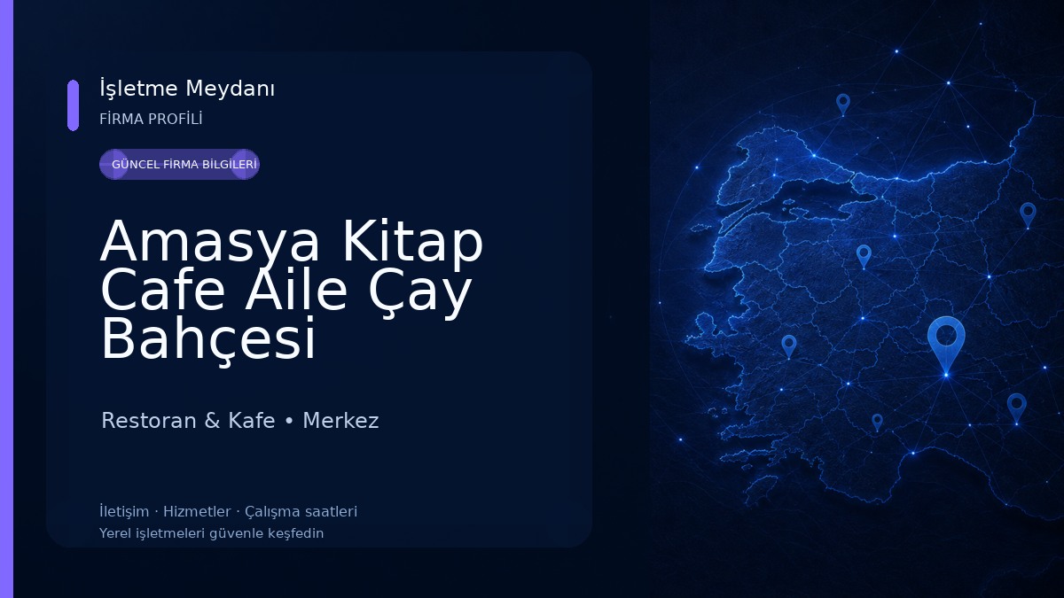 Amasya Kitap Cafe Aile Çay Bahçesi Restoran & Kafe