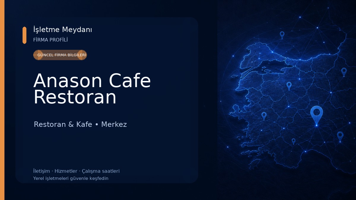 Anason Cafe Restoran Restoran & Kafe