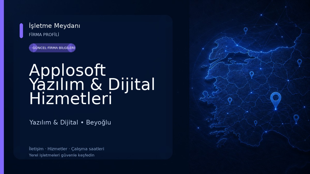 Applosoft Yazılım & Dijital Hizmetleri Yazılım & Dijital