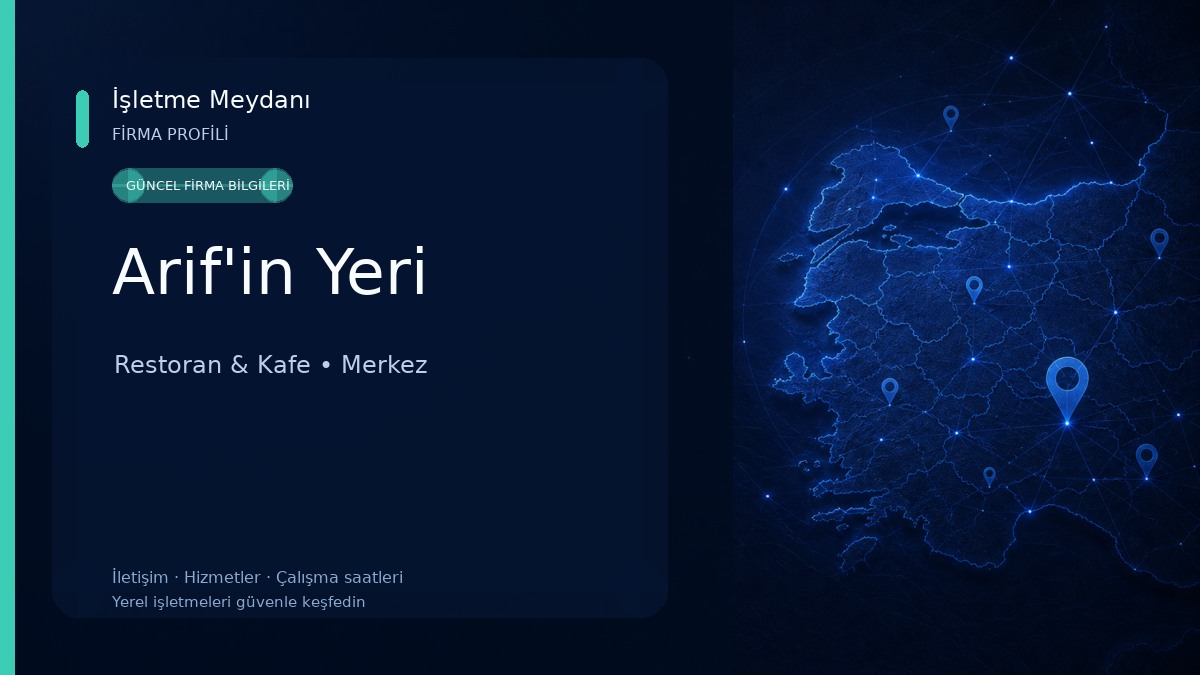 Arif'in Yeri Restoran & Kafe