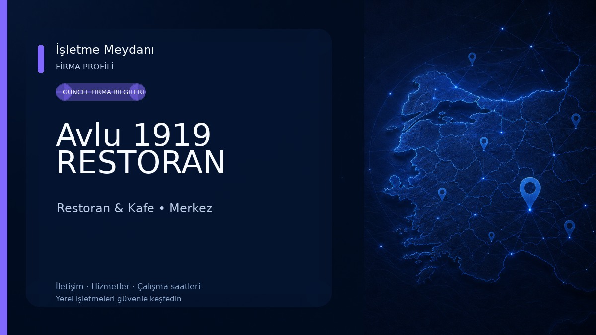 Avlu 1919 RESTORAN 