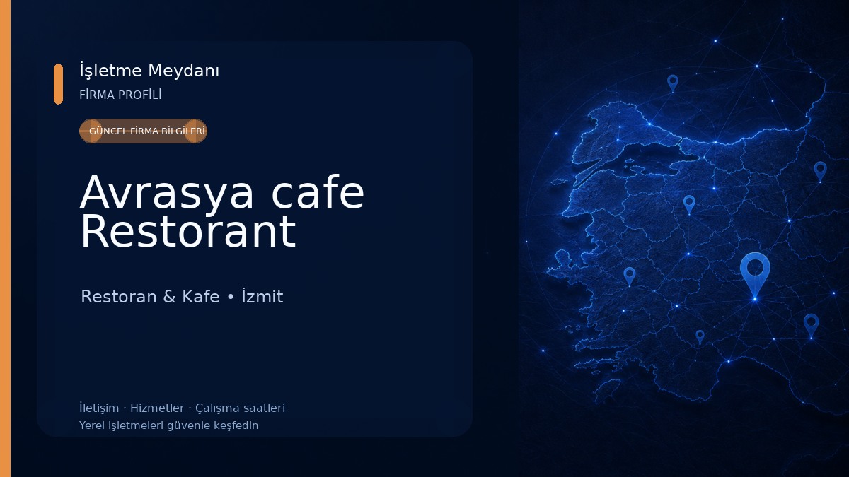 Avrasya cafe Restorant Restoran & Kafe