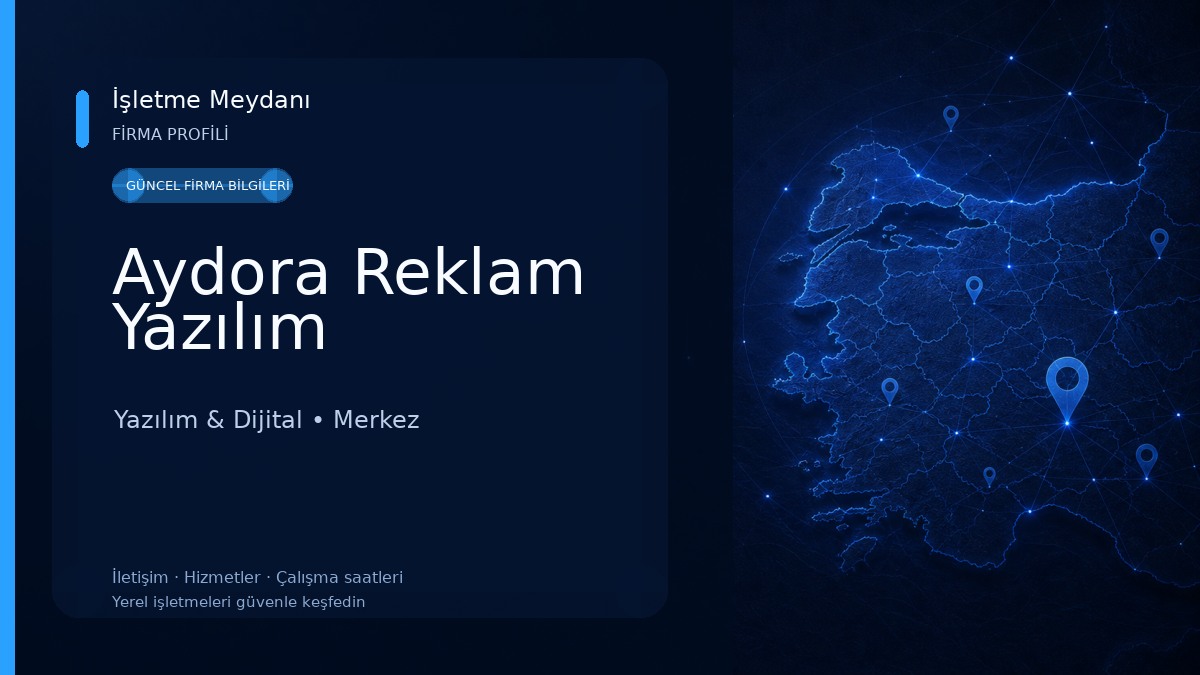 Aydora Reklam Yazılım Yazılım & Dijital