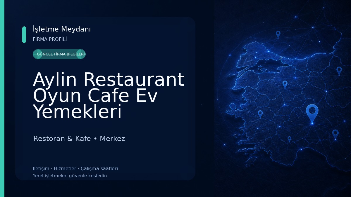 Aylin Restaurant Oyun Cafe Ev Yemekleri Restoran & Kafe