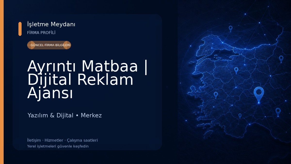 Ayrıntı Matbaa | Dijital Reklam Ajansı