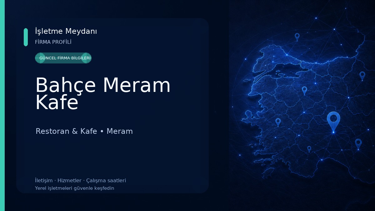 Bahçe Meram Kafe Restoran & Kafe