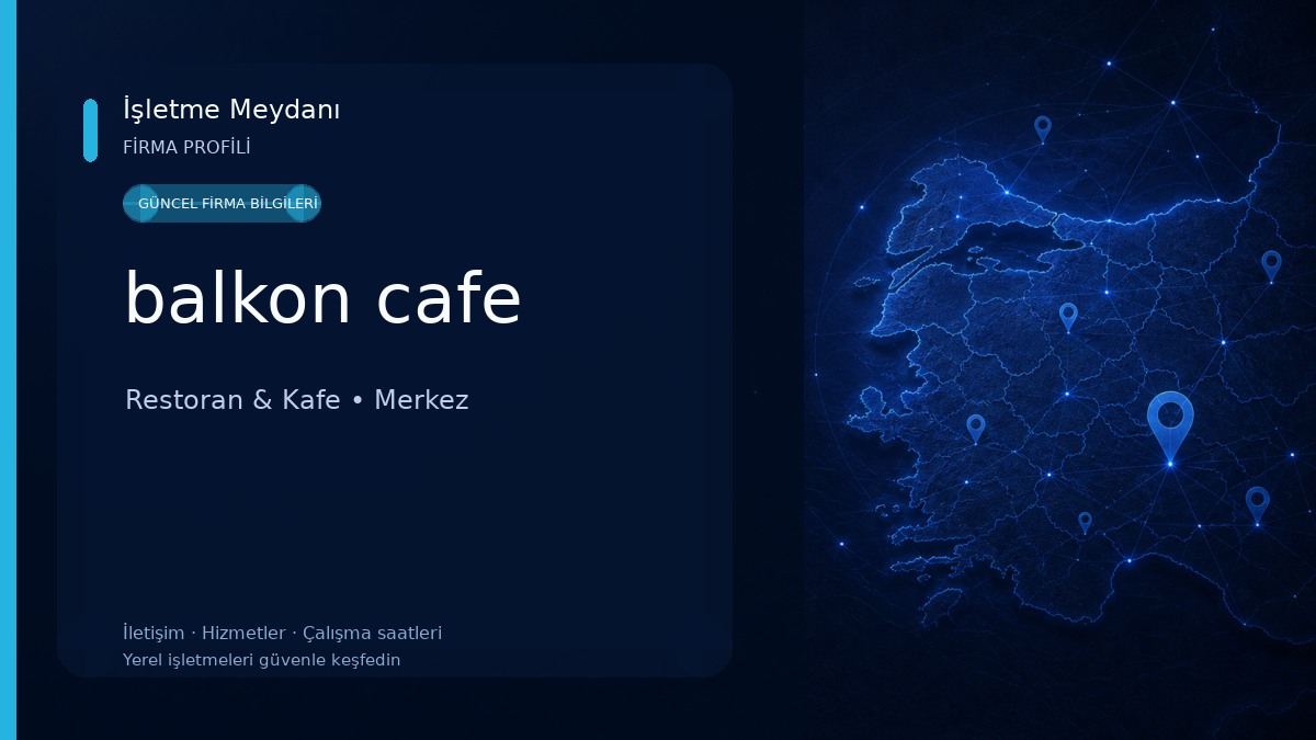 balkon cafe Restoran & Kafe