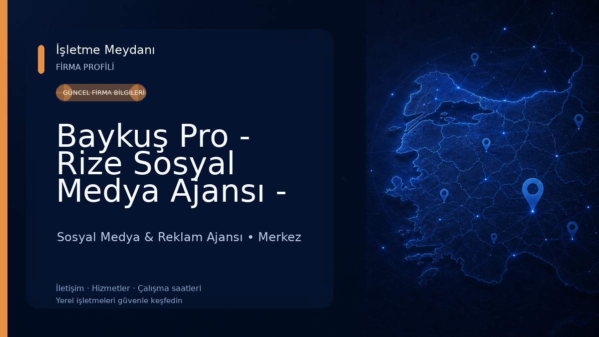Baykuş Pro - Rize Sosyal Medya Ajansı - Reklam Ajansı - E-Ticaret - Yazılım Sosyal Medya & Reklam Ajansı
