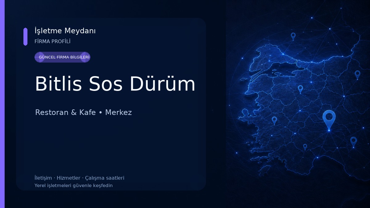 Bitlis Sos Dürüm Restoran & Kafe