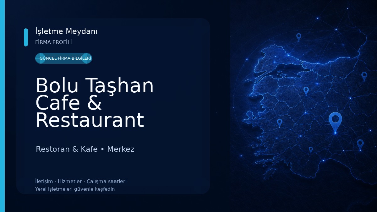 Bolu Taşhan Cafe & Restaurant Restoran & Kafe