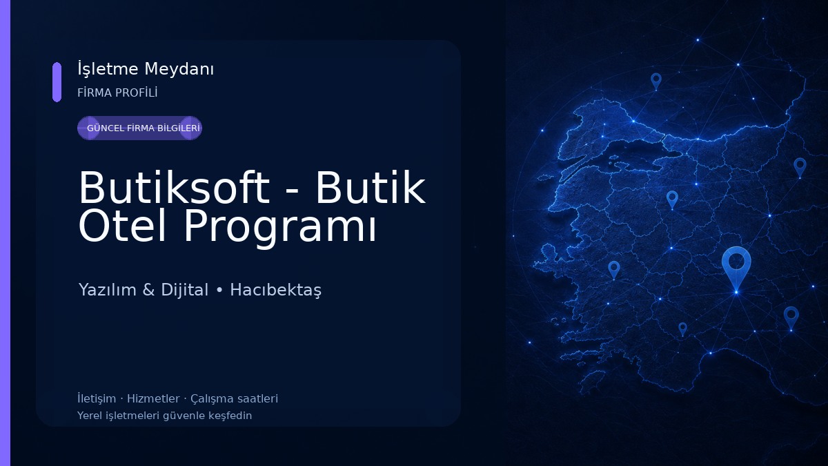 Butiksoft - Butik Otel Programı Yazılım & Dijital
