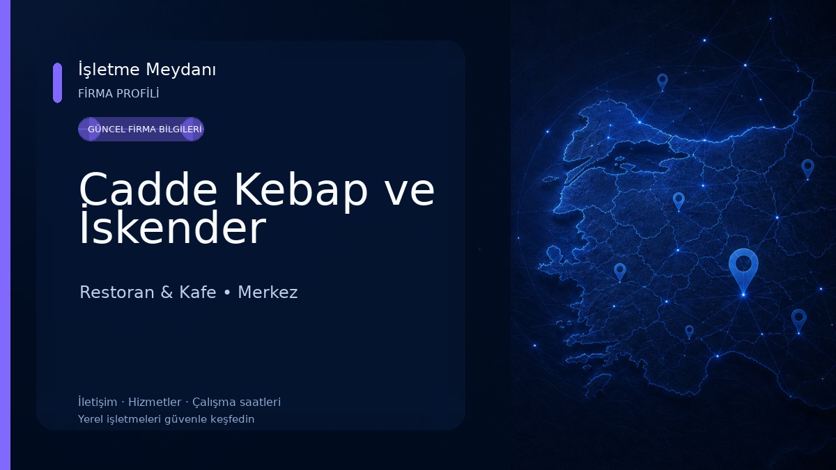 Cadde Kebap ve İskender