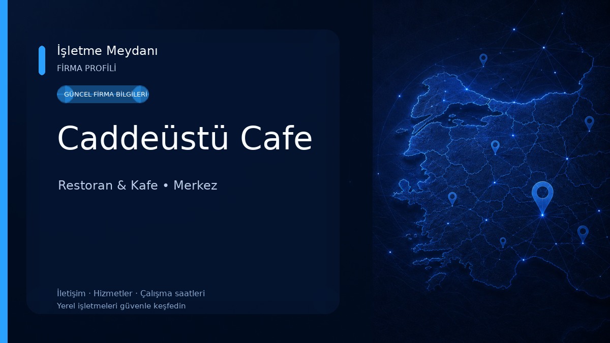 Caddeüstü Cafe Restoran & Kafe