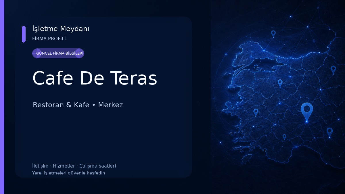 Cafe De Teras Restoran & Kafe