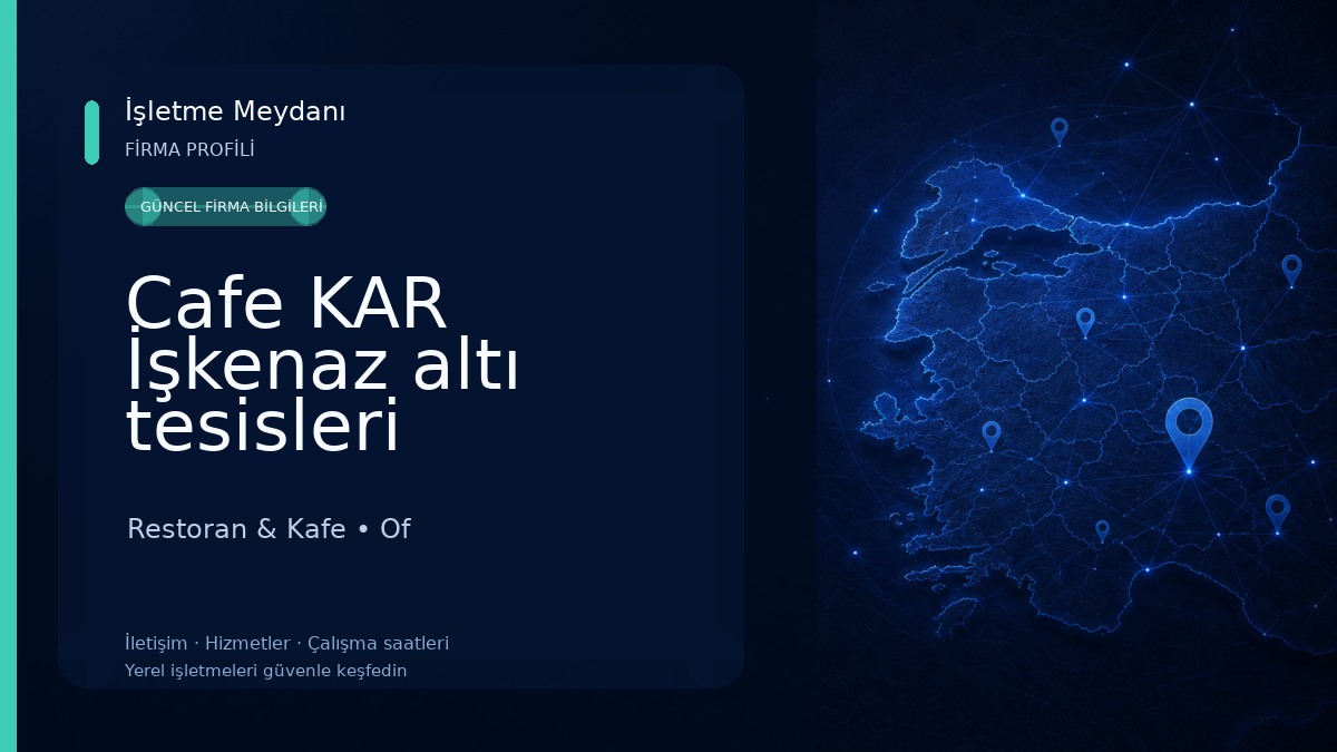 Cafe KAR İşkenaz altı tesisleri 