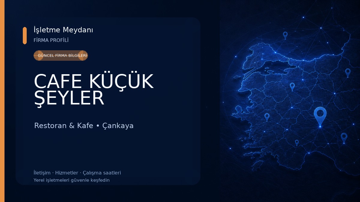 CAFE KÜÇÜK ŞEYLER Restoran & Kafe