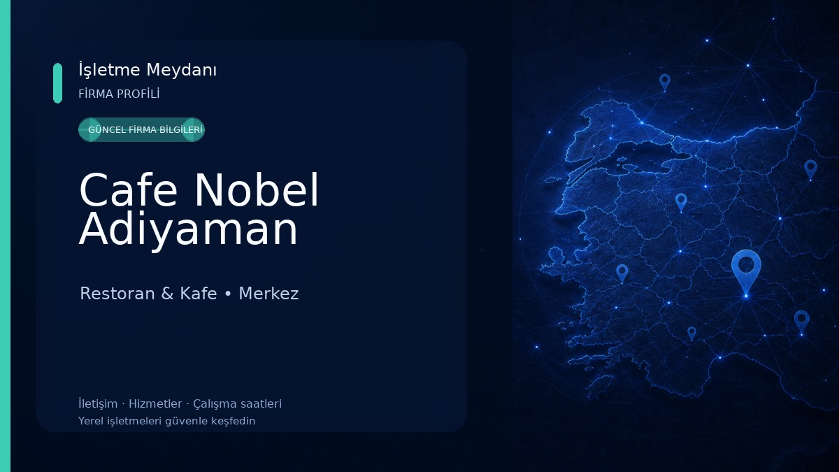 Cafe Nobel Adiyaman Restoran & Kafe