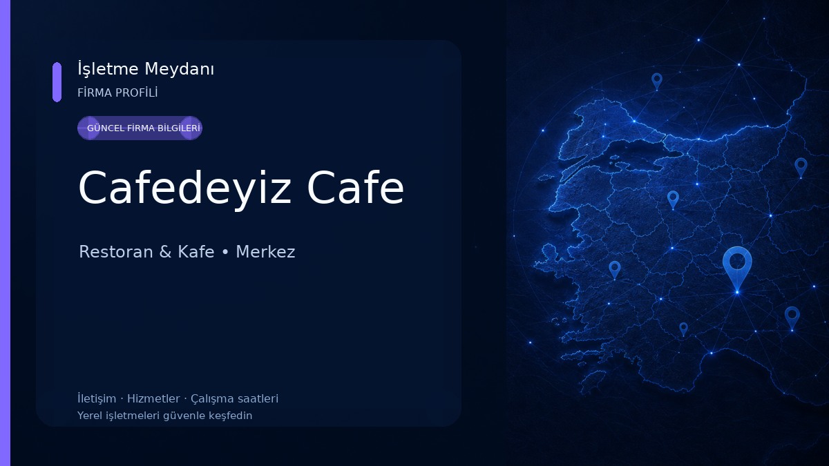 Cafedeyiz Cafe Restoran & Kafe