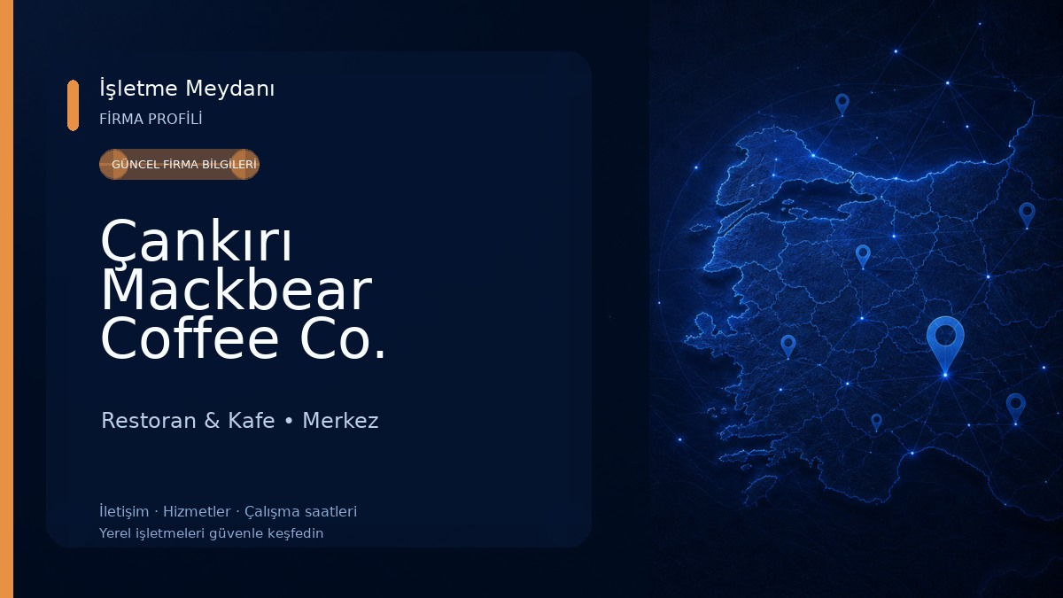 Çankırı Mackbear Coffee Co. Restoran & Kafe