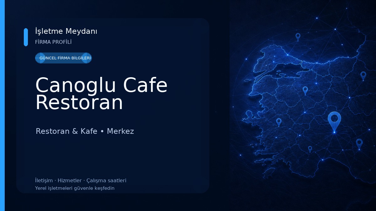 Canoglu Cafe Restoran Restoran & Kafe