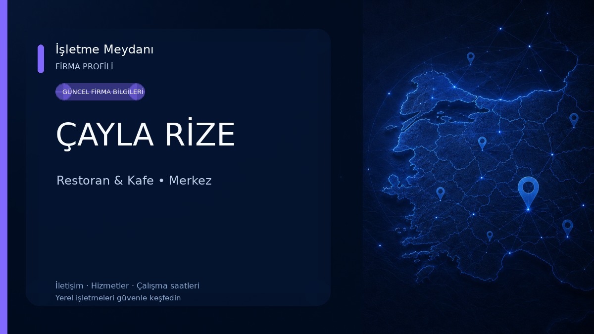 ÇAYLA RİZE Restoran & Kafe