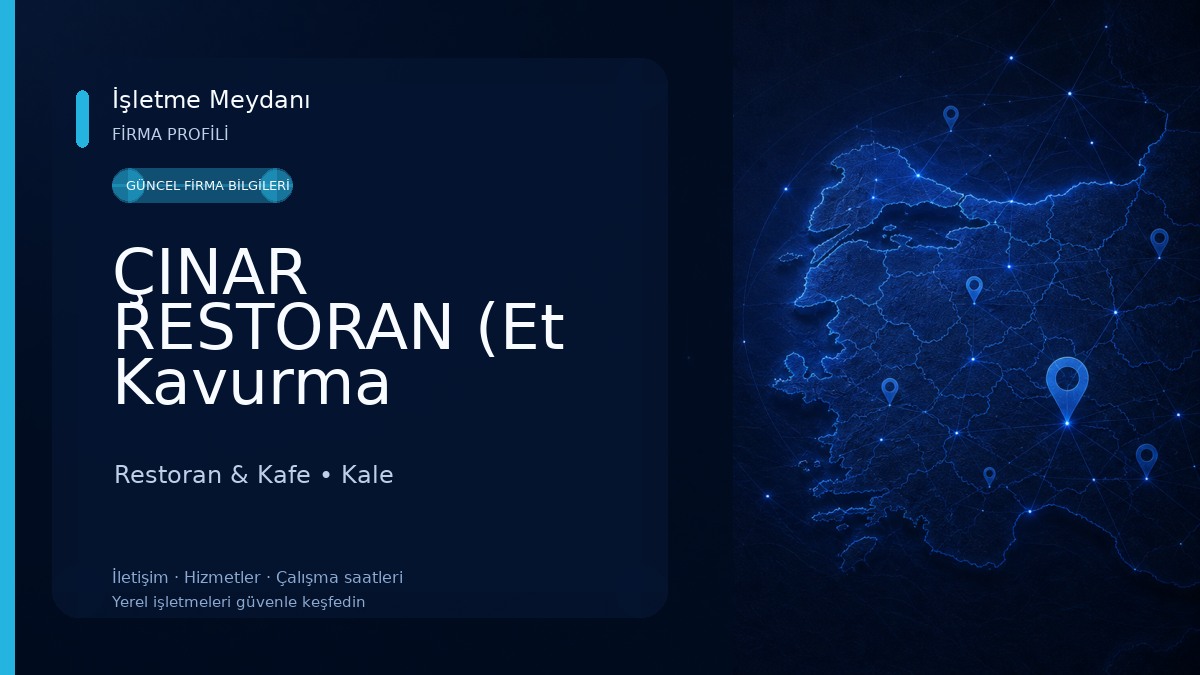 ÇINAR RESTORAN (Et Kavurma Kahvaltı) Restoran & Kafe