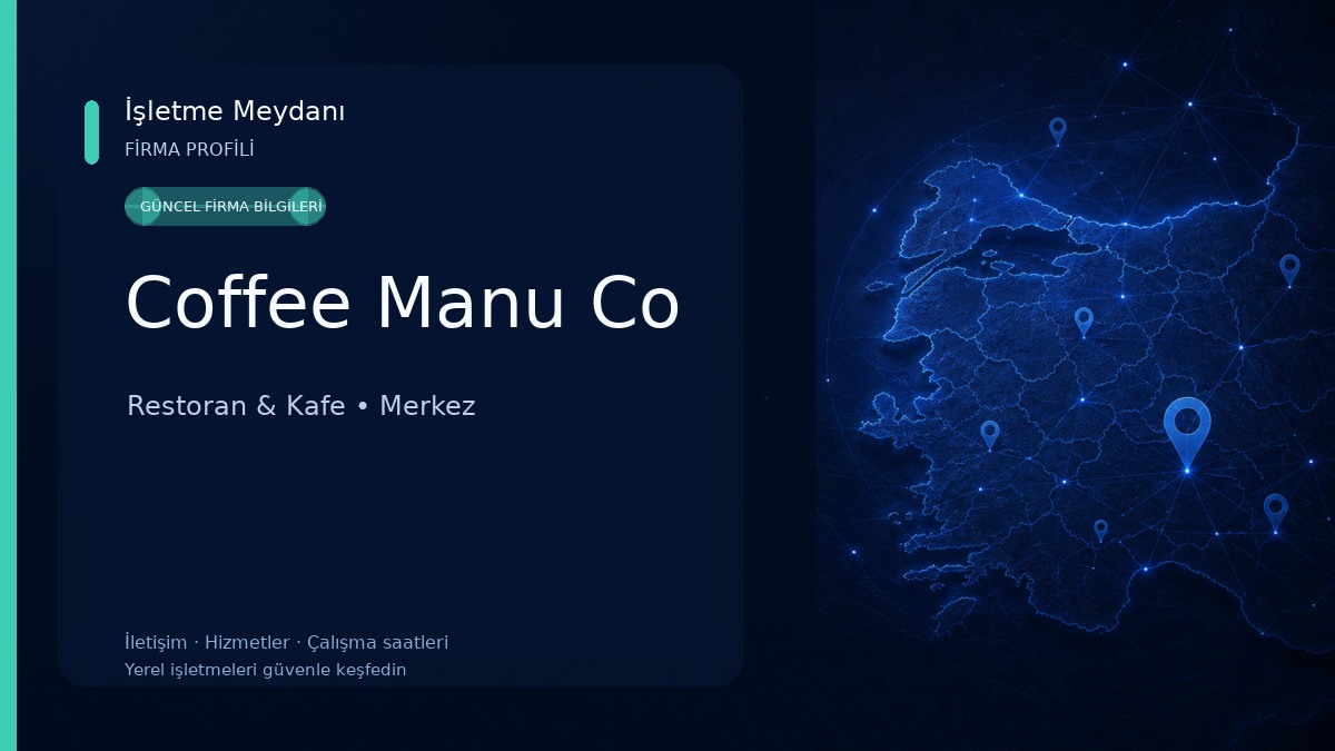 Coffee Manu Co Restoran & Kafe