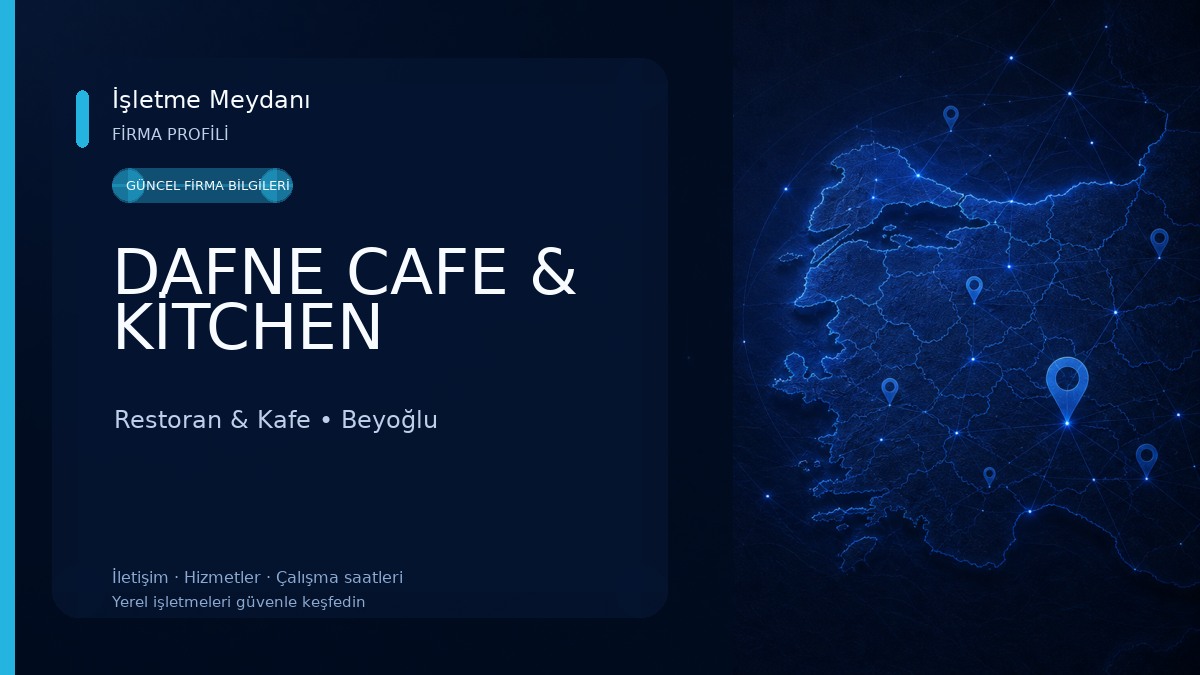 DAFNE CAFE & KİTCHEN Restoran & Kafe