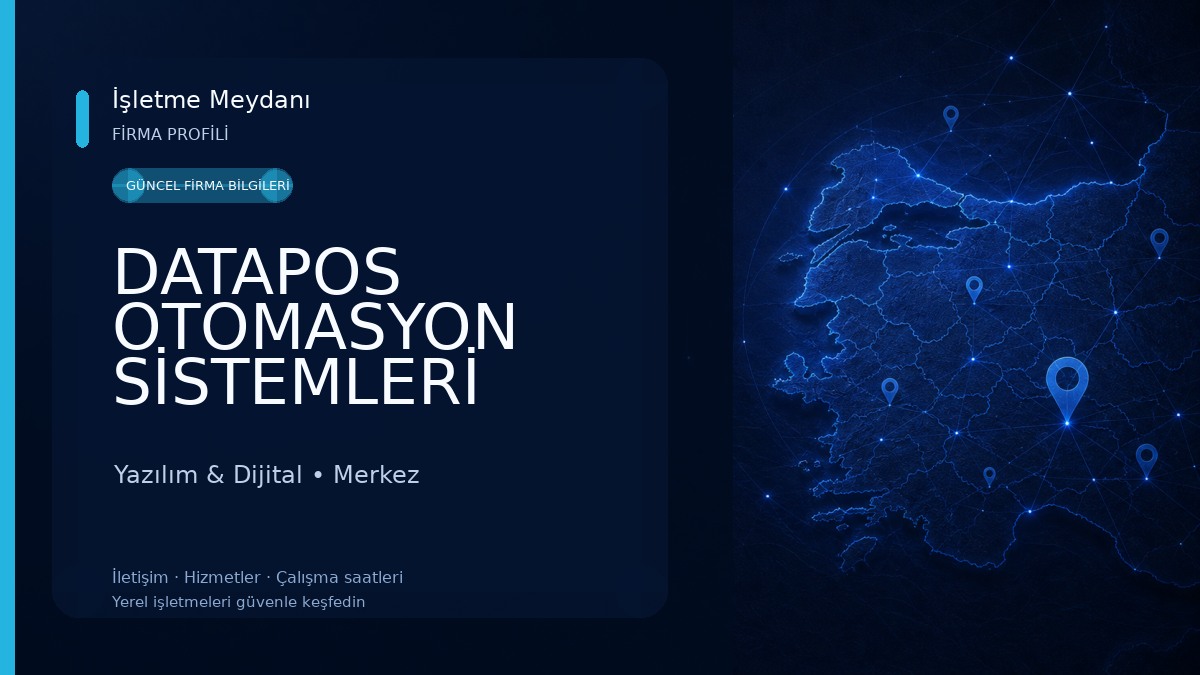 DATAPOS OTOMASYON SİSTEMLERİ (Vega Yazılım-İngenico Yzarkasa- Vera Yazarkasa) Yazılım & Dijital