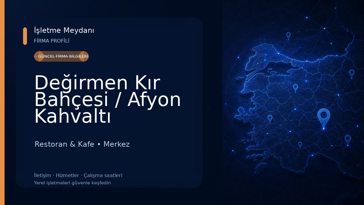 Değirmen Kır Bahçesi / Afyon Kahvaltı Restoran & Kafe