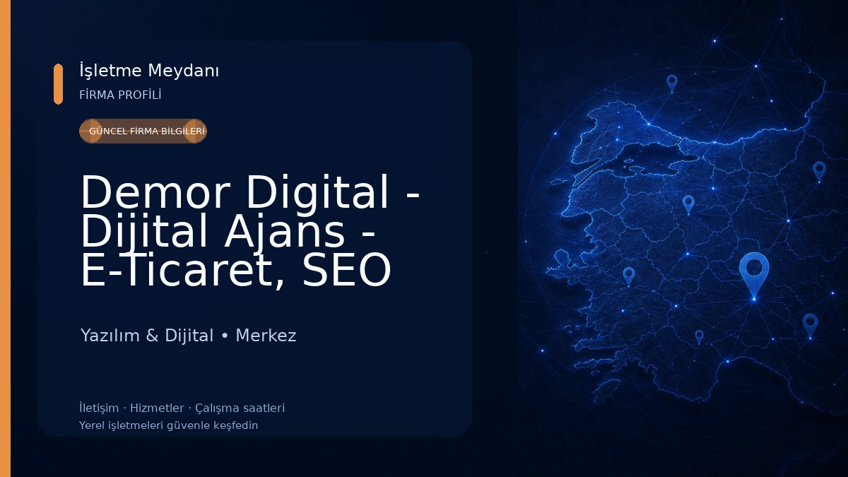 Demor Digital - Dijital Ajans - E-Ticaret, SEO ve Web Tasarım Ajansı