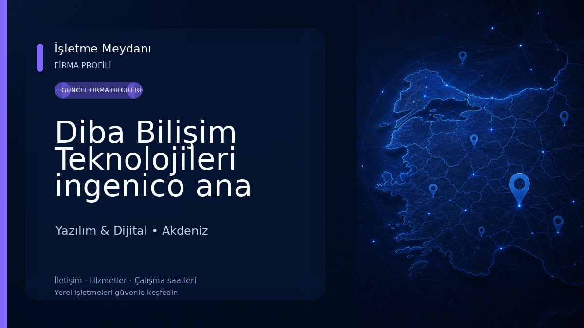 Diba Bilişim Teknolojileri ingenico ana bayii Yazılım & Dijital