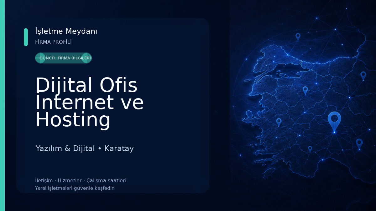 Dijital Ofis İnternet ve Hosting Hizmetleri Yazılım & Dijital